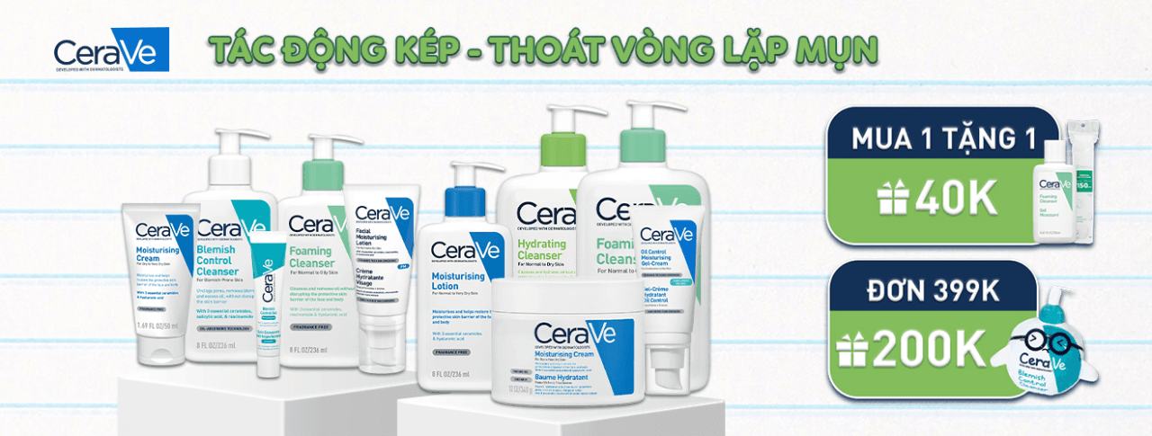 CeraVe Dược Mỹ Phẩm Chăm Sóc Da Hàng Đầu Tại Mỹ