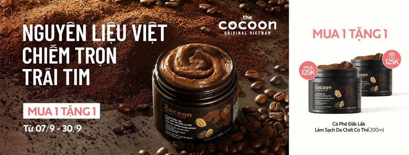 Cà Phê Đắk Lắk Cocoon Làm Sạch Da Chết Cơ Thể