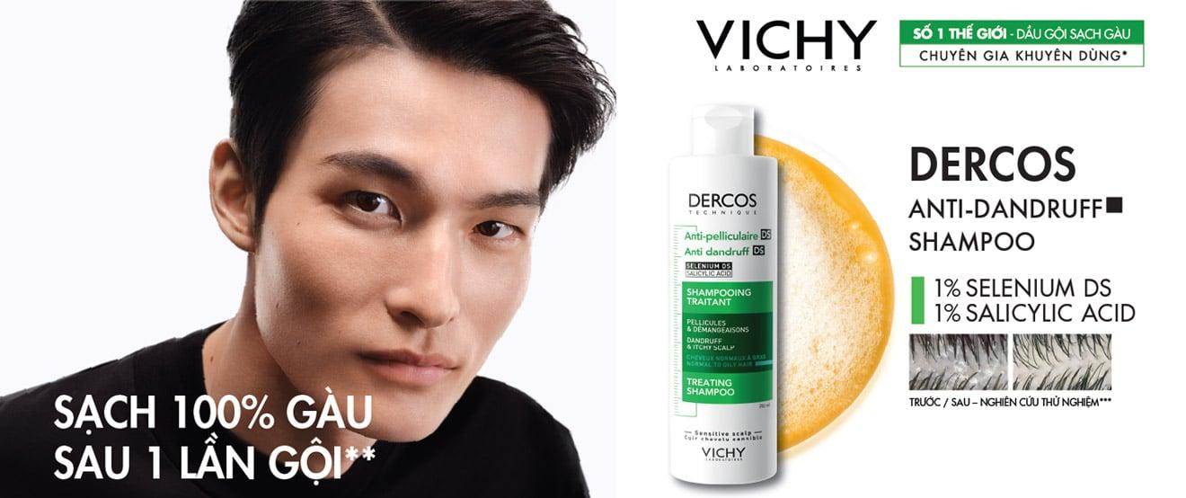 Dầu Gội Vichy Dercos Hỗ Trợ Giảm Gàu Ngứa