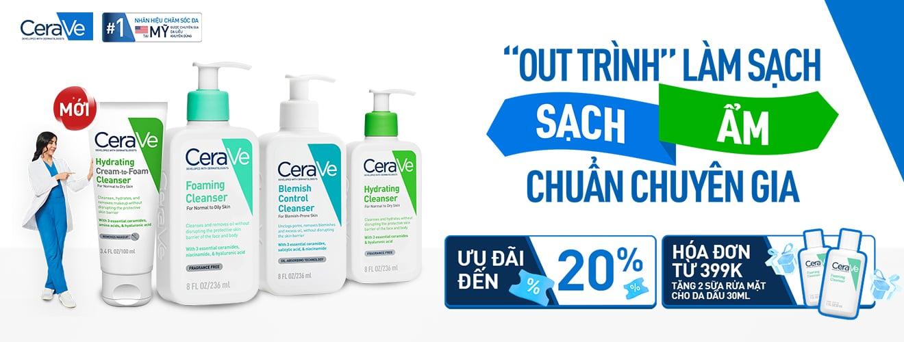 CeraVe Dược Mỹ Phẩm Chăm Sóc Da Hàng Đầu Tại Mỹ