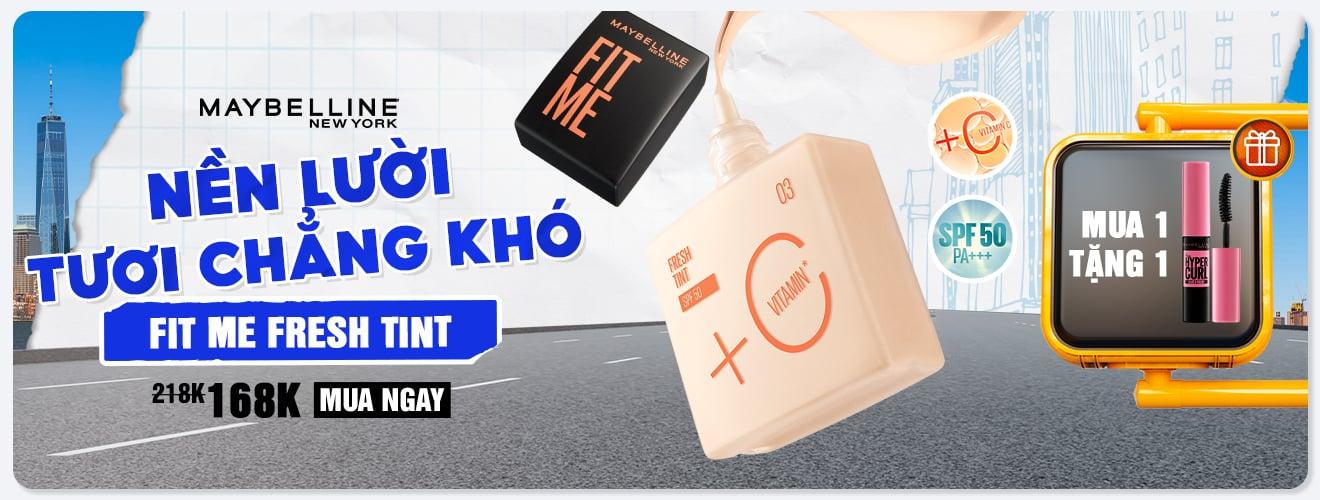 Kem Nền Fit Me Tint C Tươi Mướt Chống Nắng với Vitamin C & SPF50 Maybelline New York Fit Me Fresh Tint 30ml