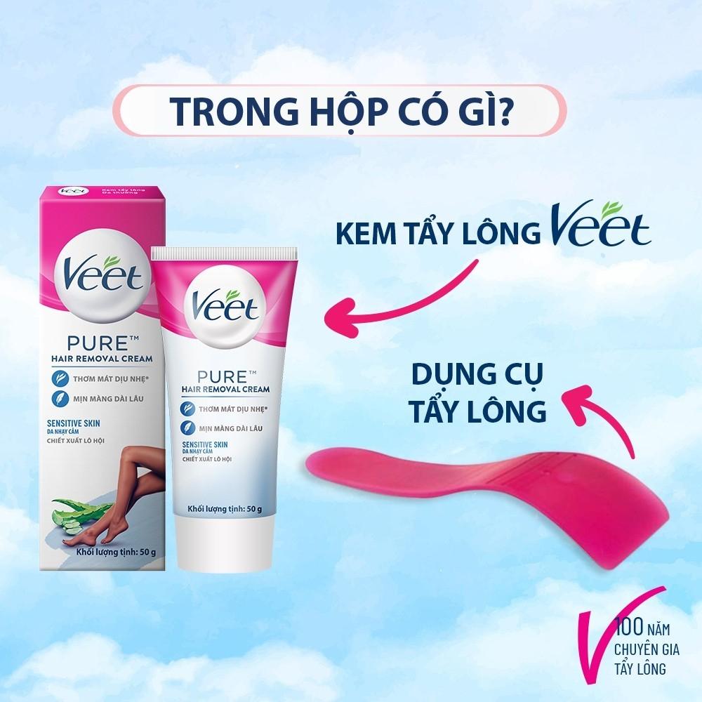 Kem Tẩy Lông Veet Pure Dành Cho Da Nhạy Cảm 100g (Mới)