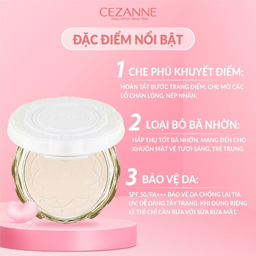 Phấn Phủ Cezanne Kiềm Dầu SPF50 PA++++ - 01 Da Sáng 10g